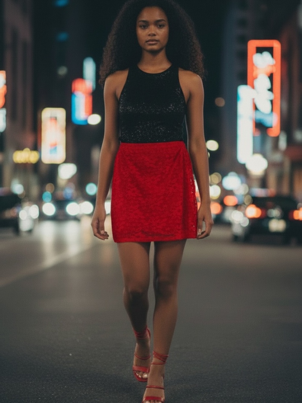💐NWT💐 Forever 21 Women’s  Lace  Mini Skirt Blood Red - size L